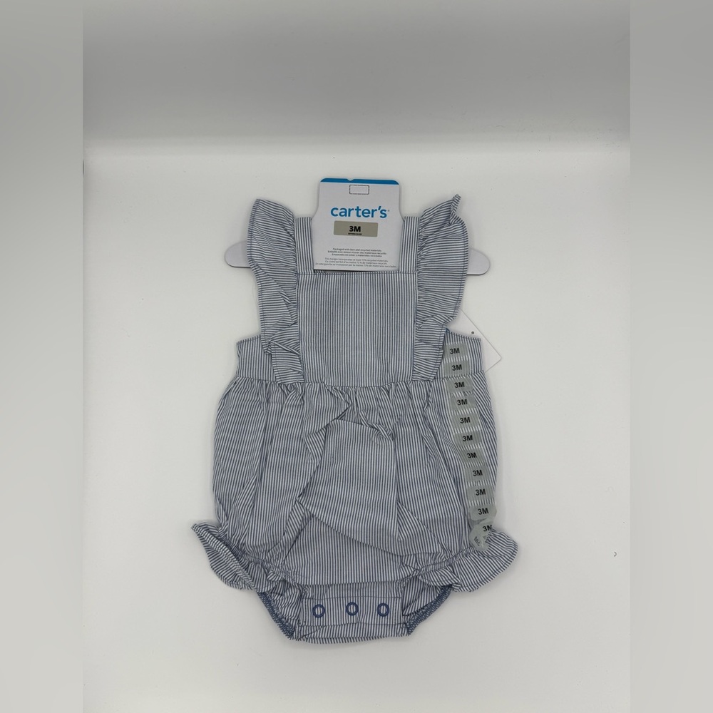 Carter's Navy Striped romper